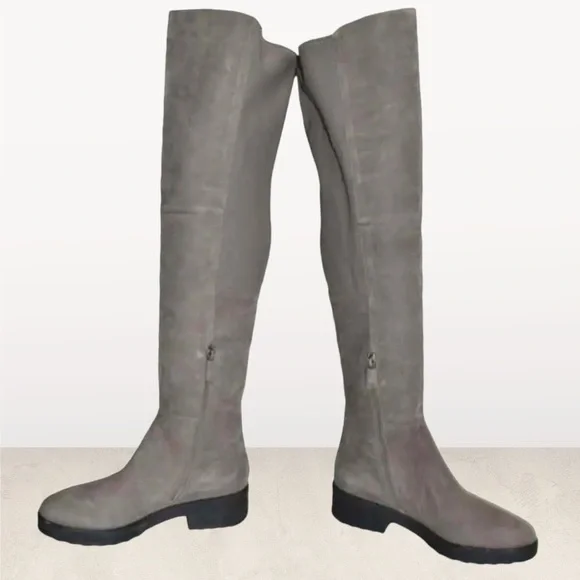 $398 Eileen Fisher Boots Loft Over the Knee Nubuck Leather